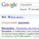 Google Recursion Joke